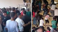 Bilet almadan stadyuma daldılar! Kaçak giriş anları kamerada