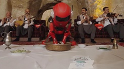 TEKNOFEST robotu sıra gecesinde çiğköfte yoğurdu
