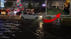 İstanbulu sağanak vurdu! Yollar göle döndü, evleri su bastı