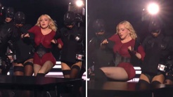 VMAs’ta Madonna şoku! 68 yaşındaki şarkıcı performans sırasında platforma fırlatıldı