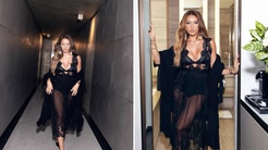Hadise Milano Moda Haftasında cesur tarzıyla dikkat çekti