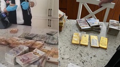 Mersin soruşturmasında yeni görüntüler! Evden servet çıktı, polis makine getirip saydı