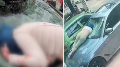 Ankara Çankayada otelin 6. katından düşen kadın aracın üstüne çakılıp ağır yaralandı