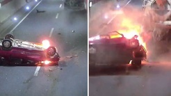 Tünelde beton mikserine çarpan otomobilin sürücüsü öldü