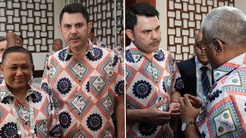 Bakan Murat Kurum Fijide geleneksel gömleğiyle dikkat çekti