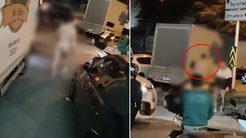 Çıplak halde markete girip "Bomba" diye bağırdı! Genç mühendis otomobilin altında yakalandı