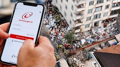 İstanbuldaki bina çökünce milyonlar e-Devlete akın etti