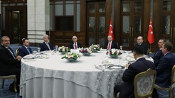 Cumhurbaşkanı Erdoğan, yüksek mahkeme başkanlarıyla yemekte bir araya geldi
