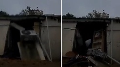 Ayazağa’da selin iş yerinde neden olduğu yıkım kamerada
