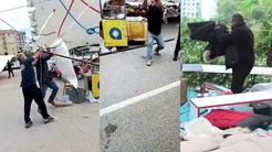 Antalya’da fırtına pazarı dağıttı! Tenteler uçtu, tezgahlar dağıldı