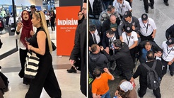 İstanbulda alışveriş merkez karıştı! İsrail vatandaşı olan kadın protesto edildi