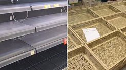 İtalyada protestolar büyüyor, market rafları da boşaldı