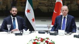 Cumhurbaşkanı Erdoğan ile Şara Dolmabahçede görüştü