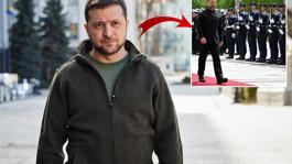 Zelenski, Almanya ziyaretinde ilk kez takım elbise giydi