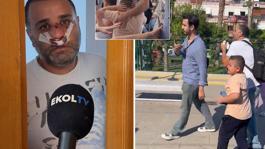 Çocuklarının gözü önünde dövülen baba sessizliğini bozdu
