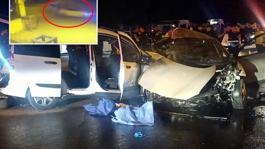 Gaziantepteki 5 kişinin öldüğü feci kaza kamerada