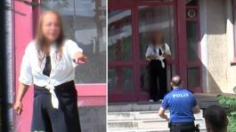 Eski iş yerinin önünde kendini yakmaya kalkıştı