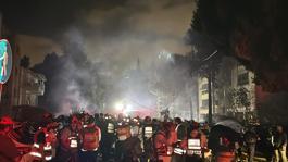 İranın füzeleri Hayfaya isabet etti! Kentten alevler yükseldi
