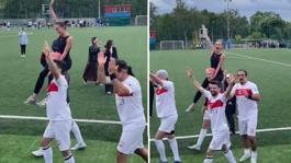 Kubilay Aka Moskovada galip geldi! Zaferi sevgilisini omzuna alarak kutladı