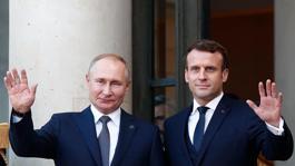Putin ile Macron arasında yaklaşık 3 yılın ardından ilk görüşme