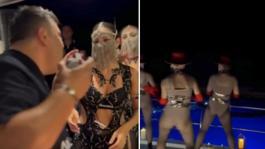 Aras Kargonun sahibi, mahkeme kararını dansöz oynatarak kutladı