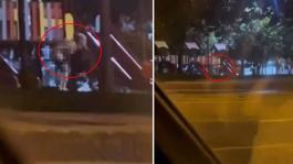 Uzun süredir fuhuş skandallarına konu olan ilçede tepki çeken bir görüntü daha