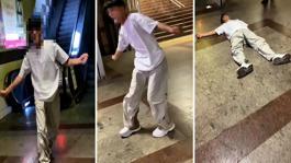 Uyuşturucu madde etkisindeki genç, metro istasyonunda kriz geçirdi