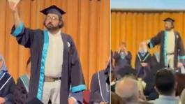 Boğaziçi Üniversitesi mezuniyet töreninde diploma yırtan öğrenci gözaltına alındı