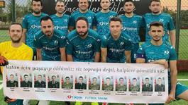 Şehitleri unutmadılar, sadece galibiyet değil gönülleri de aldılar
