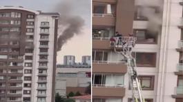 Ankarada bir binada yangın! Mahsur kalanlar var