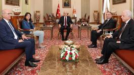 Komisyon için ilk adım! Kurtulmuş, Meclis Başkanvekilleri ile bir araya geldi