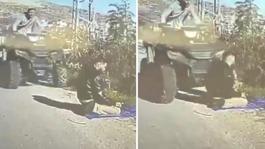 Yol kenarında namaz kılan Filistinliye aracıyla çarptı