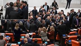 Mecliste yumruklaşmaya varan kavga! Oturuma iki kez ara verildi