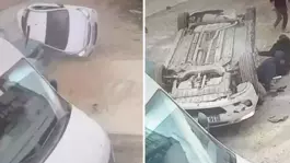 Çocuk sürücünün kullandığı otomobil, 3 araca çarpıp takla attı! Çok sayıda yaralı var