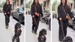 Emel Yıldırım ve köpeğinin eğlenceli anları yüzleri güldürdü