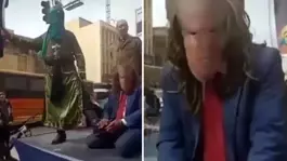 İranda Trumpı kızdıracak mizansen: Sahneye çıkarıp başını kestiler