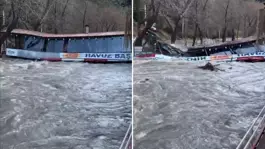 Kent felaketi yaşıyor! Restoran bile akıntıya kapıldı