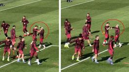 Galatasaray antrenmanında tartışma yaratan görüntüler! Yorum sizin