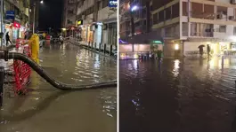 İzmirde sağanak yağışta cadde ve sokaklar göle döndü