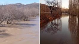 Kızılırmak taştı! Yollar kapandı, araziler su altında kaldı