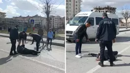 Minibüsün çarptığı yaya 32 metre ileriye fırladı