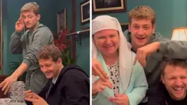 Burak Yörük ile Erdem Şanlı sette dans etti