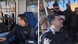 Direksiyonda bir vali! Vatandaşlarla sohbet etti, o anlar kameralara yansıdı