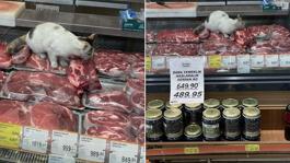 Zincir markette akılalmaz görüntü