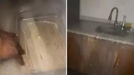 Musluğu açık unuttu, tüm evi buz tuttu