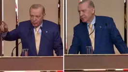 Erdoğan, açılan formayı görünce konuşmasını böyle kesti