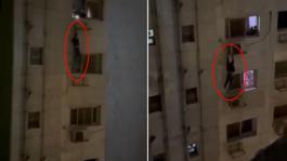 Örümcek adam değil! Haline acıyıp yardım için bakın nasıl seslendiler