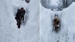 Tuncelide kar kalınlığı insan boyunu aştı