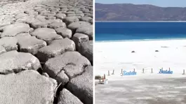 Kuraklıkla boğuşan Salda Gölünden sevindiren haber