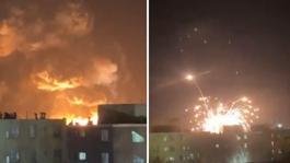 İranda mühimmat deposu vuruldu! Şiddetli patlamalar meydana geldi